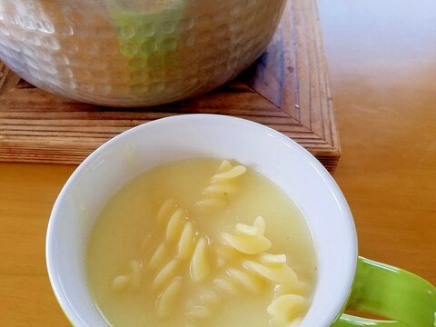 アウトドアde簡単☆チーズパスタスープ